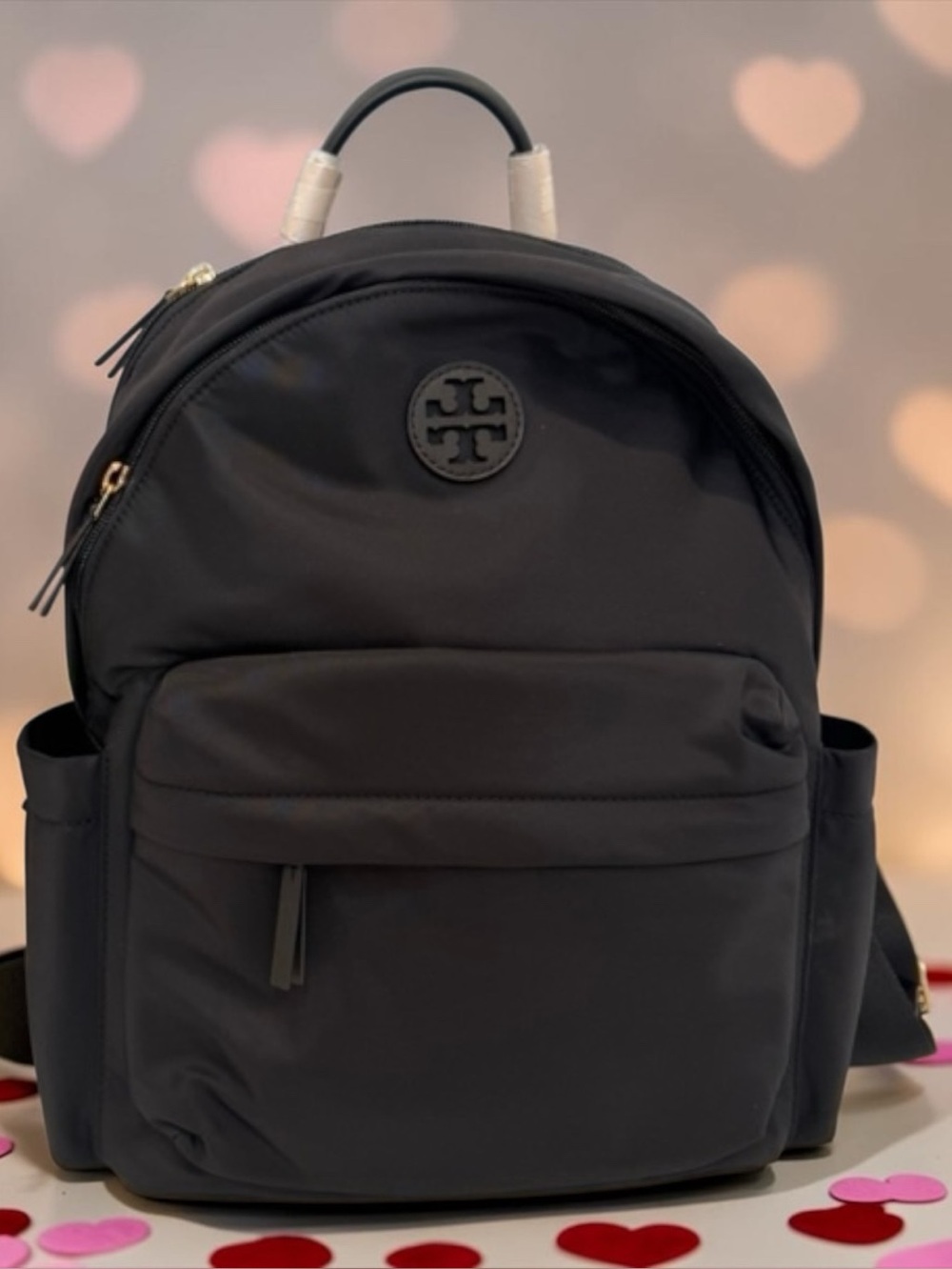 Tory Burch BNWT Black Nylon Logo Backpack